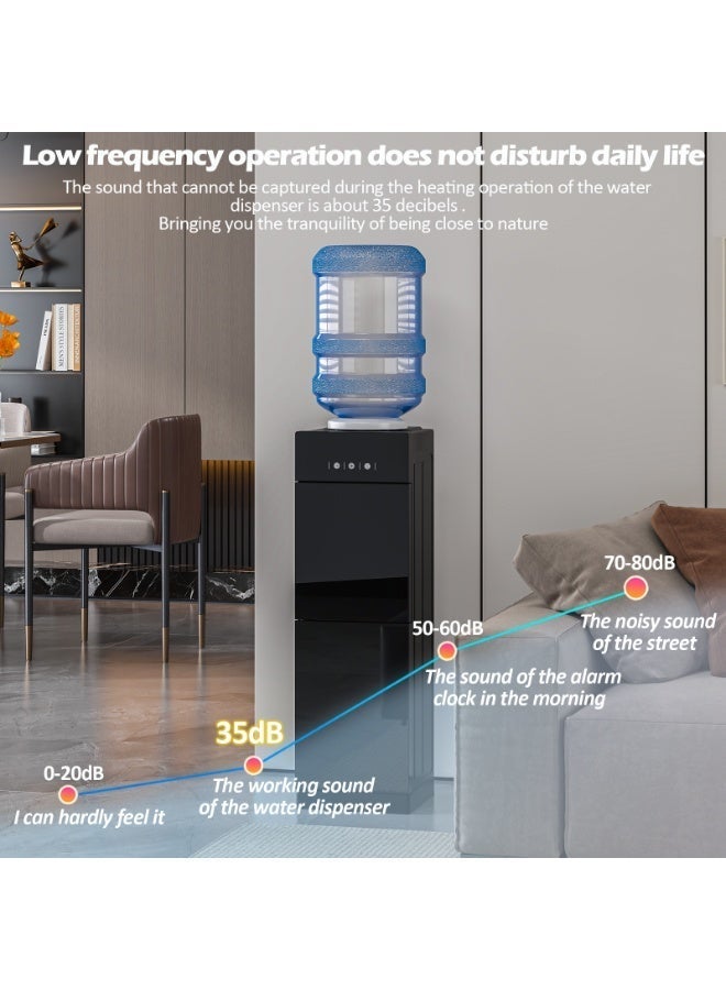 NEWLAN Multitemperature Water Cooler with Double-Sealed Storage, 3 Temperature Settings - Hot, Cold & Ambient Water, Space-Saving Design & Quiet 35dB Operation for Home & Office - Image 4